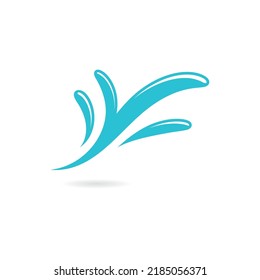 Water Splash symbol and icon Logo Template vector