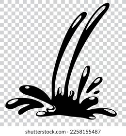 símbolo de salpicadura de agua ilustración de diseño vectorial