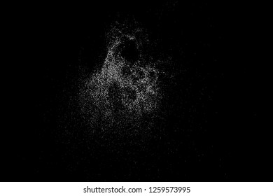 Water Splash Texture Isolated On Black Background. Vector Overlay Elements. Digitally Generated Image. Illustration, Eps 10.