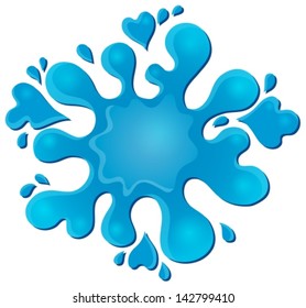 Imagen de tema de salpicadura de agua 4 - ilustración vectorial eps10.