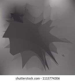 Water splash, top view, vector illustration. Paint like abstract vector background. Expressive abstract watercolor stain with splashes and drops. Watercolor gradient background.