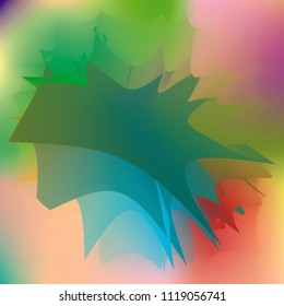 Water splash, top view, vector illustration. Paint like abstract vector background. Expressive abstract watercolor stain with splashes and drops. Watercolor gradient background.