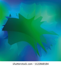 Water splash, top view, vector illustration. Paint like abstract vector background. Expressive abstract watercolor stain with splashes and drops. Watercolor gradient background.