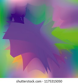 Water splash, top view, vector illustration. Paint like abstract vector background. Expressive abstract watercolor stain with splashes and drops. Watercolor gradient background.