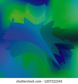 Water splash, top view, vector illustration. Paint like abstract vector background. Expressive abstract watercolor stain with splashes and drops. Watercolor gradient background.