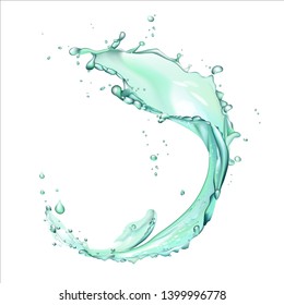 water splash turquoise splatter dribble blob drop incidence