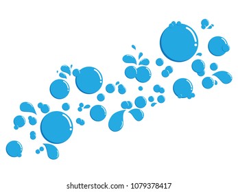 water splash in vector