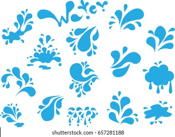 Water Splash In Vector