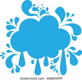 water splash in vector
