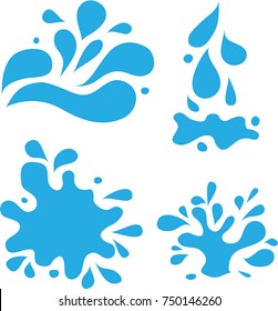 water splash in vector