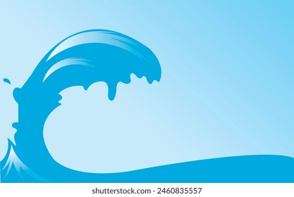 Water splash vector art. Blue Color Water splash Background.