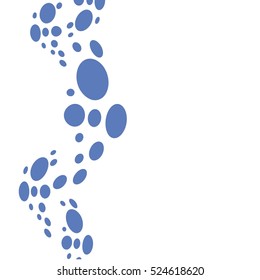Water splash. Vector card with water movement. 