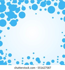 Water splash. Vector card with water movement. 