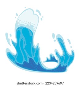 water splash vector design icon