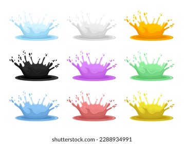 Water splash vector design illustration isolated on background