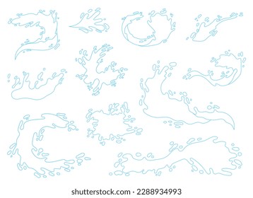 Water splash vector design illustration isolated on background