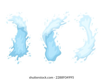 Water splash vector design illustration isolated on background