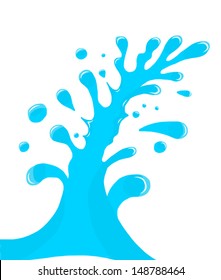 Water splash. vector EPS10