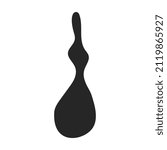 Water splash vector icon.Black vector icon isolated on white background water splash.