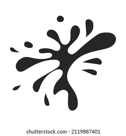 Water splash vector icon.Black vector icon isolated on white background water splash.