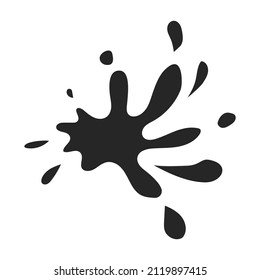 Water splash vector icon.Black vector icon isolated on white background water splash.