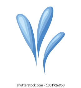 Water splash vector icon.Cartoon vector icon isolated on white background water splash.