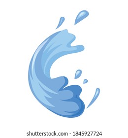 Water splash vector icon.Cartoon vector icon isolated on white background water splash.