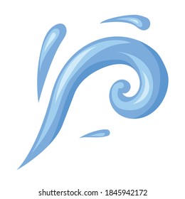 Water splash vector icon.Cartoon vector icon isolated on white background water splash.