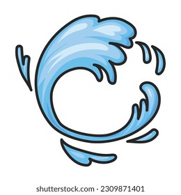 Water splash vector icon.Color vector icon isolated on white background water splash.