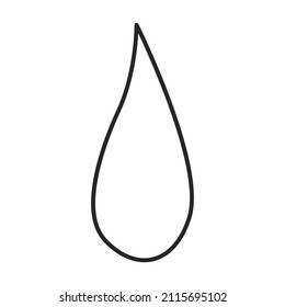 Water splash vector icon.Outline vector icon isolated on white background water splash.