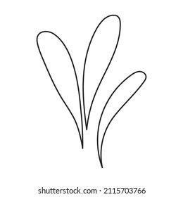 Icono de vector de salpicadura de agua.Icono de vector de contorno aislado en salpicadura de agua de fondo blanco.