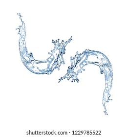 Water splash. Vector Illustration.