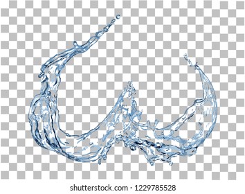 Water splash. Vector Illustration.