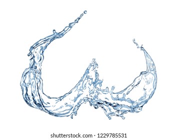 Water splash. Vector Illustration.