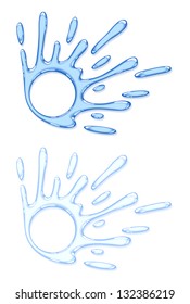 Water splash. Vector illustration.