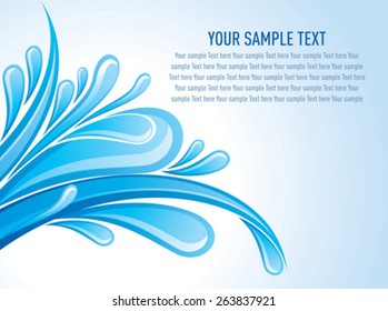 Water splash. vector illustration