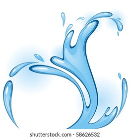 Water Splash. (vector Illustration)