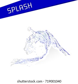 Water Splash. Vector Illustration.