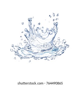 Water Splash Vector Illustration Stock Vector (Royalty Free) 764490865 ...