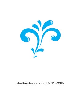 Plantilla de diseño de ilustración de vector de salpicado de agua