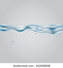 Water splash vector illustration. Water jet.