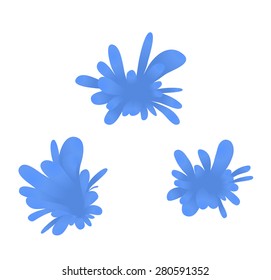 water splash vector illustration simple design set