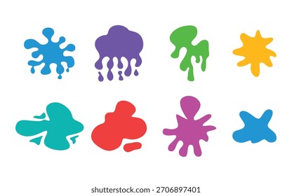 Water Splash Vector, splash print, perfect for clipart, stickers, and presentations.