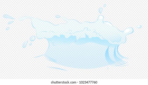 Water splash vector simply