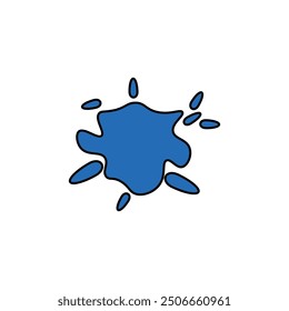 water splash vector type icon