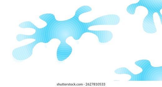 water splash, water wave symbol, water flow ripple for graphics, modern vector.