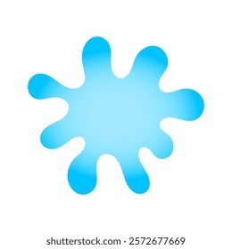 water splash, water waves symbol, ripple water flow for graphic, water fluid shape