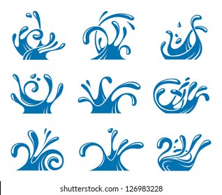 water splashes