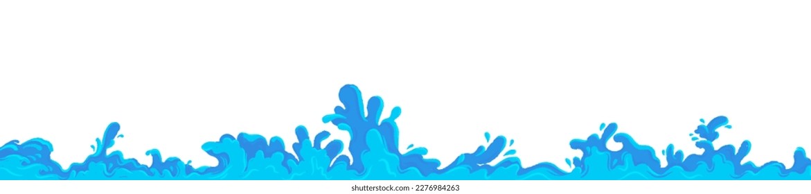 water splashing dry brush stroke background vector illustration