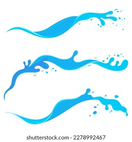 water splashing flat design art design element vector illustration for decorate,ornate,graphic,etc